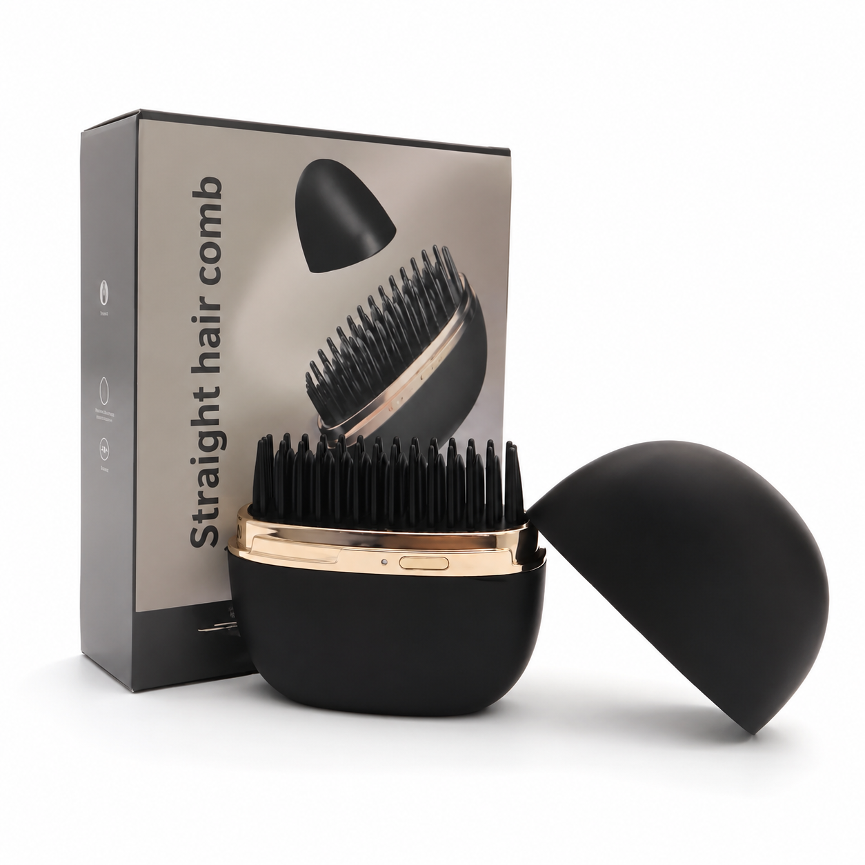 Mini wireless straightening brush